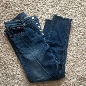 Levi's Wedge Skinny High Rose Women's Blue Denim Jeans S 31 Button Fly